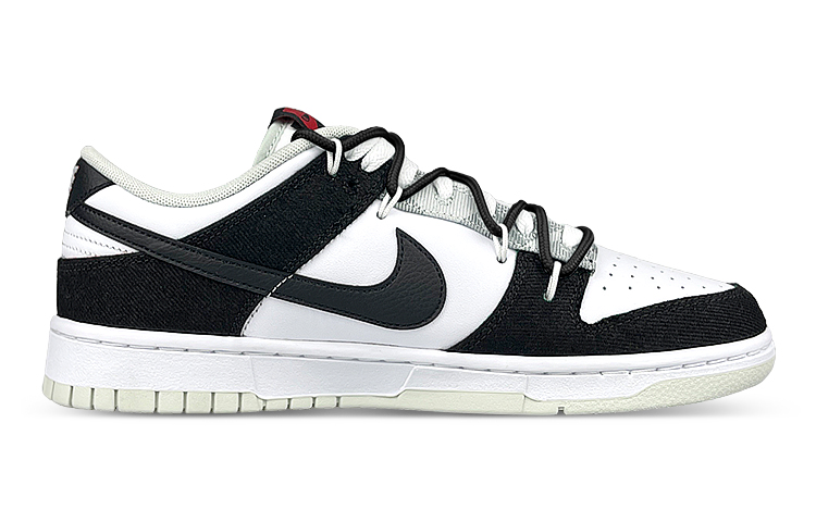 Order 【訂製球鞋】Nike Dunk Low Retro 禮盒 國風 水墨竹 熊貓解構 潑墨 低筒 板鞋 男款 黑白