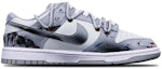 Order 【定制球鞋】 Nike Dunk Low Retro 國潮 中國風 水墨小仙鶴 Vibe 解構 特殊鞋盒 低幫 板鞋 男款 黑白灰
