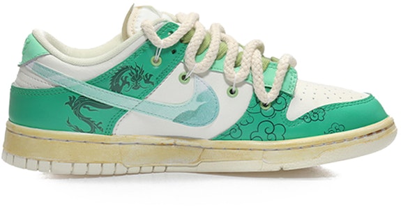 カスタム ダンク ロー "墨龍平和バックル" (Kasutamu Danku Rō "Bokuryū Heiwa Bakkuru") DJ6188-100(Team10-男款祥龙纹墨绿) Order カスタム ダンク ロー "墨龍平和バックル" (Kasutamu Danku Rō "Bokuryū Heiwa Bakkuru") DJ6188-100(Team10-男款祥龙纹墨绿)