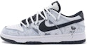 Buy 【定製球鞋】 Nike Dunk Low Retro 儒雅 中國風 濯墨清蓮 水墨 低筒 板鞋 男款 黑白灰