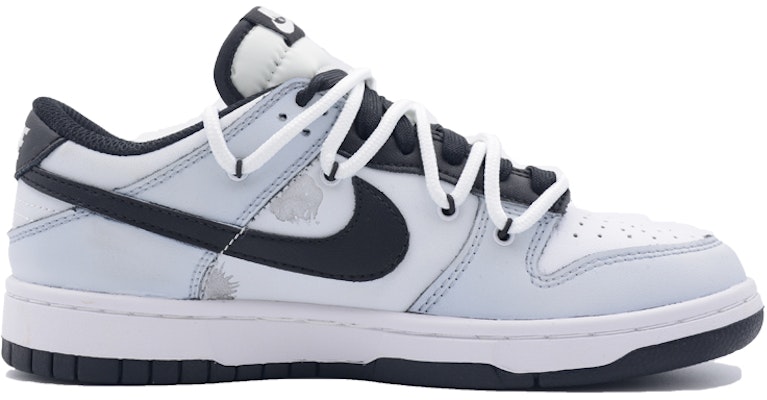 【定製球鞋】 Nike Dunk Low Retro 儒雅 中國風 濯墨清蓮 水墨 低筒 板鞋 男款 黑白灰 Order 【定製球鞋】 Nike Dunk Low Retro 儒雅 中國風 濯墨清蓮 水墨 低筒 板鞋 男款 黑白灰