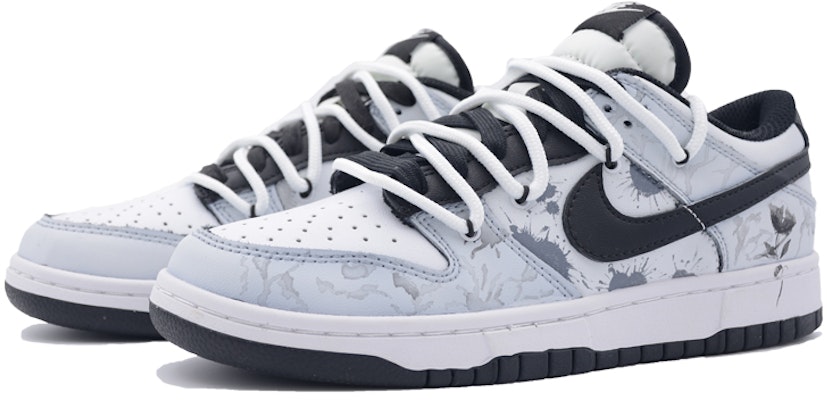 【定製球鞋】 Nike Dunk Low Retro 儒雅 中國風 濯墨清蓮 水墨 低筒 板鞋 男款 黑白灰 Lookbook 【定製球鞋】 Nike Dunk Low Retro 儒雅 中國風 濯墨清蓮 水墨 低筒 板鞋 男款 黑白灰