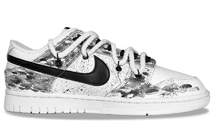 Order [Kasut Custom] Nike Dunk Low Retro 'Ink Panda' DJ6188-101(Team21-男款Dunk水墨熊猫)