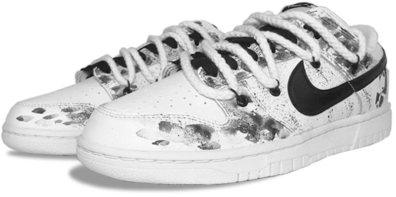 【定制球鞋】 Nike Dunk Low Retro 水墨熊貓 國風 情侶 寫意 休閒 低幫 板鞋 男款 黑白 Lookbook 【定制球鞋】 Nike Dunk Low Retro 水墨熊貓 國風 情侶 寫意 休閒 低幫 板鞋 男款 黑白