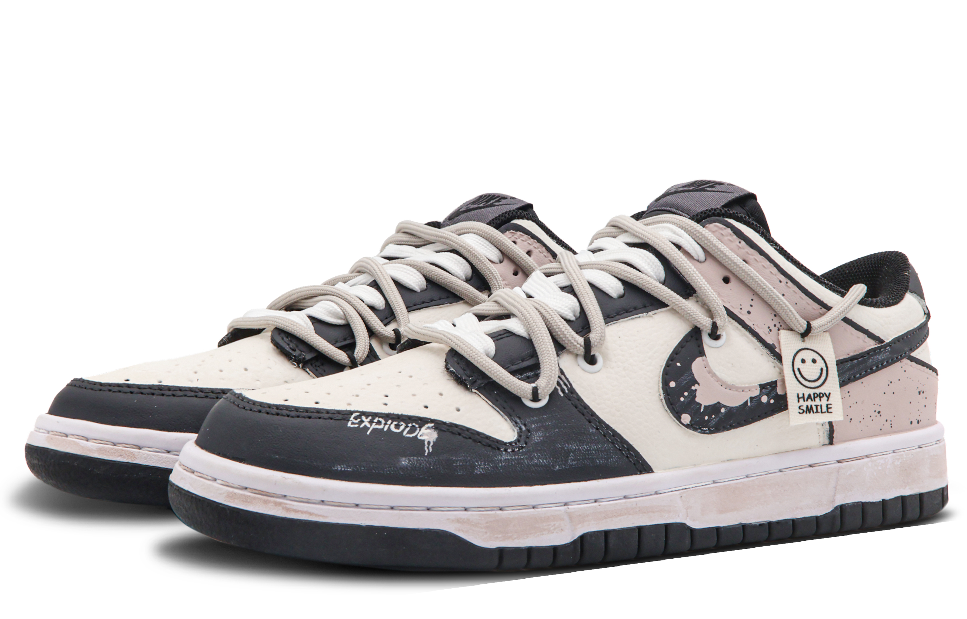 Lookbook [定制鞋] 耐克Dunk Low复古'铁矿流星黑粉色' DJ6188-002(Team53-男款铁矿陨石S-BOX)