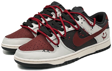 나이키 덩크 로우 레트로 '조커 스플래터' (커스텀) DJ6188-002(Team27-男款小丑涂鸦黑白红) Lookbook 나이키 덩크 로우 레트로 '조커 스플래터' (커스텀) DJ6188-002(Team27-男款小丑涂鸦黑白红)