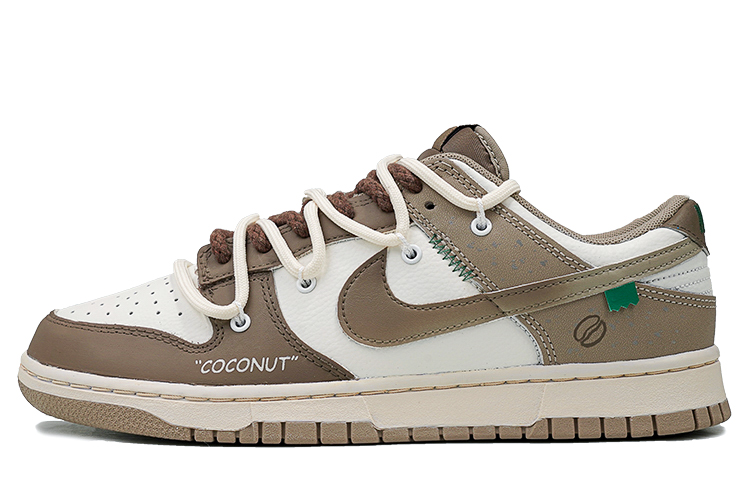 Buy 나이키 덩크 로우 레트로 '그레이 코코넛 라떼' (커스텀) DJ6188-200(Team27-男款生椰拿铁白棕)