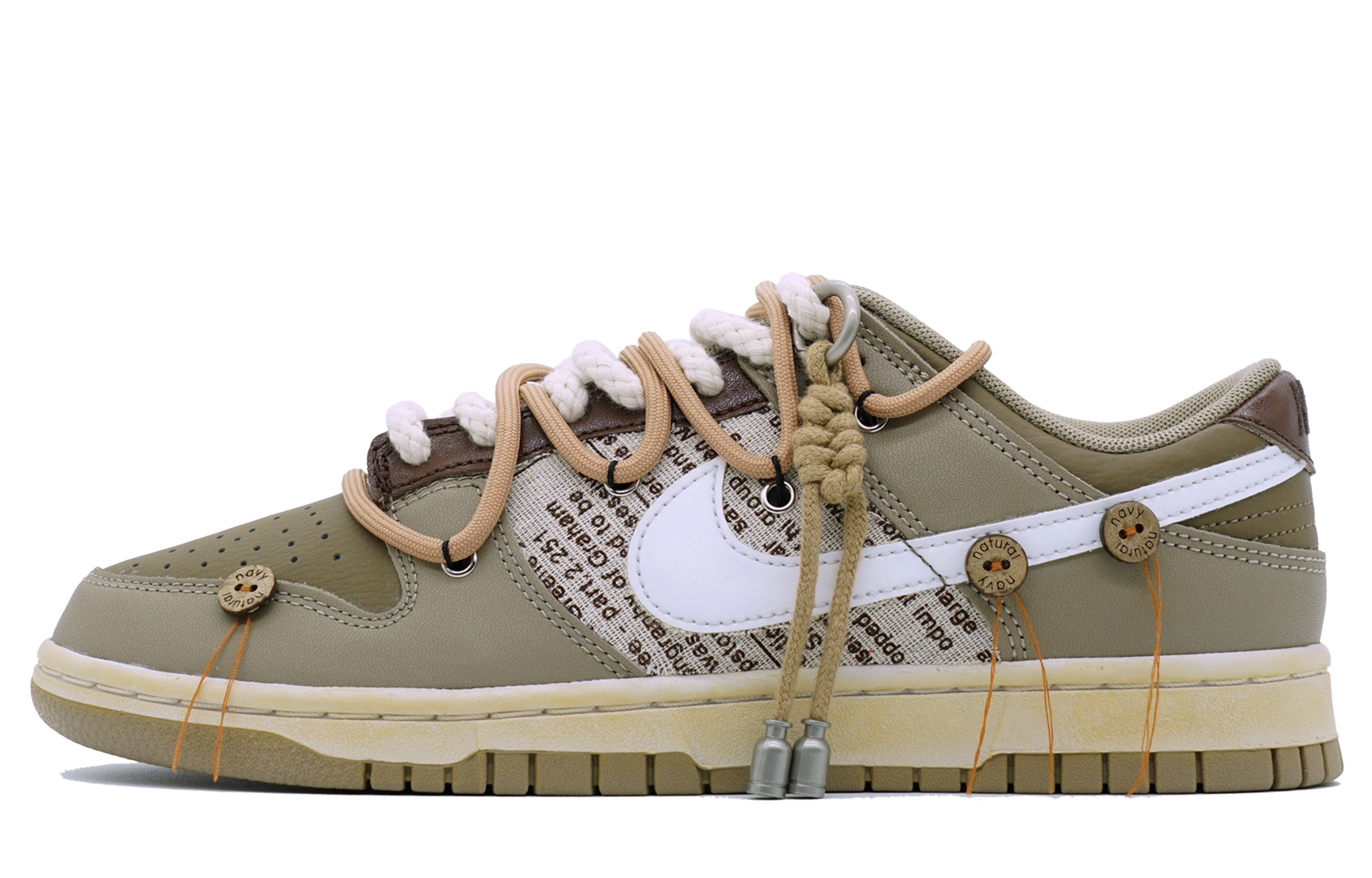 Buy [Kasut Custom] Nike Dunk Low Retro 'Judge Grey Deconstructed' DJ6188-200(Team16-男款旧时代复古主题做旧)