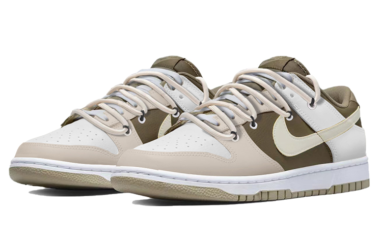 Lookbook [カスタムシューズ] ナイキ ダンク ロー レトロ 'ジャッジ グレー モカ' DJ6188-200-(TeamY-男款复古榛果拿铁白棕)