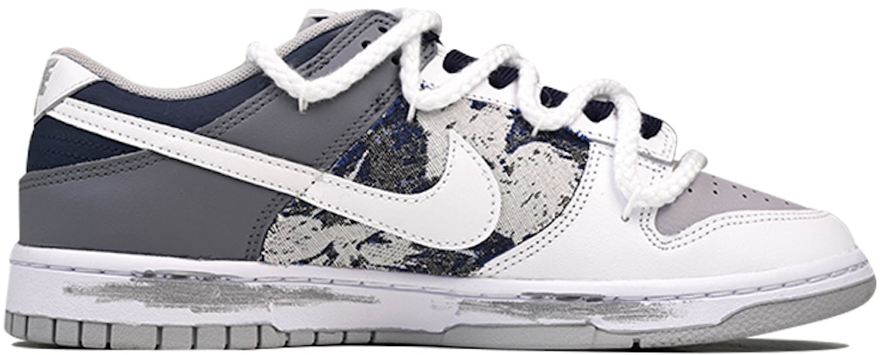 나이키 덩크 로우 레트로 '스마일 데님 패치워크' (Nike Dunk Low Retro 'Smile Denim Patchwork') DJ6188-003(Team27-男款保持微笑) Order 나이키 덩크 로우 레트로 '스마일 데님 패치워크' (Nike Dunk Low Retro 'Smile Denim Patchwork') DJ6188-003(Team27-男款保持微笑)