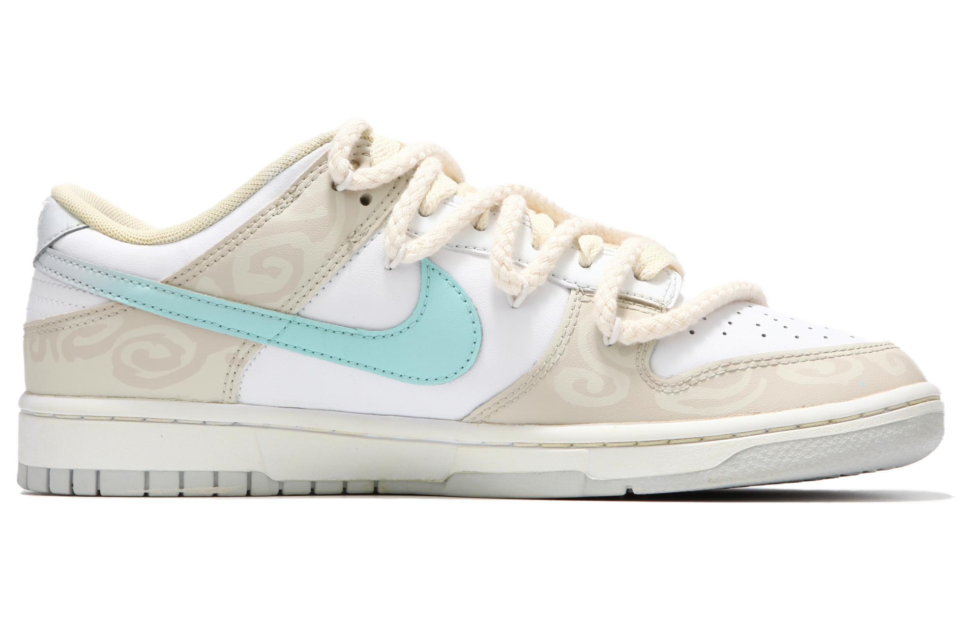 Shop 【定制球鞋】Nike Dunk 低筒復古 火心 沙丘圖騰 做舊氧化 漸變星輝 解構綁帶 潮流時尚 百搭 低筒 滑板鞋 男女同款 卡其色