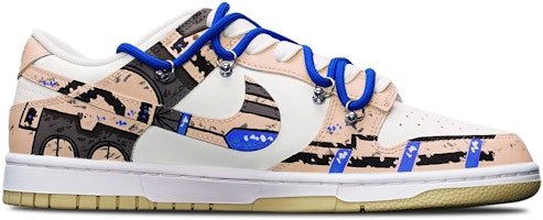 【客製球鞋】Nike Dunk Low Retro 戰損高達 機能風 賽博龐克 解構 特殊鞋盒 低筒 板鞋 男款 卡其白 Order 【客製球鞋】Nike Dunk Low Retro 戰損高達 機能風 賽博龐克 解構 特殊鞋盒 低筒 板鞋 男款 卡其白