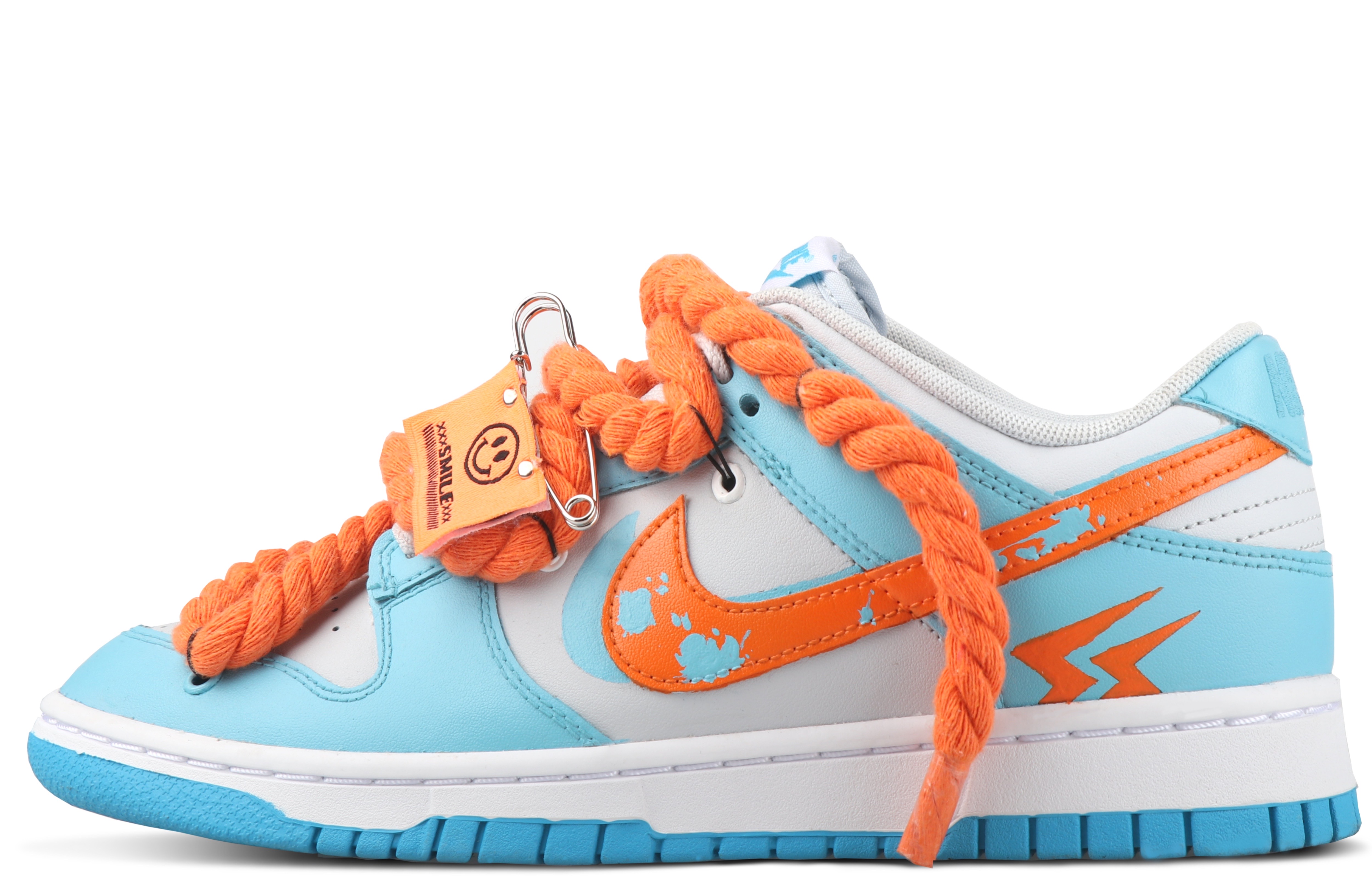 Buy 【定制鞋款】耐克Dunk Low复古'柠檬嘻哈街头' DV0831-001(TeamSix-男款-乐芒）