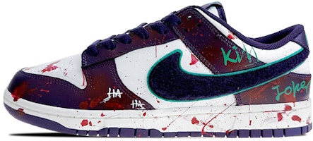 【客製化球鞋】Nike Dunk Low Retro 是在玩鞋 禮盒 搖粒絨 小丑 字母塗鴉 低筒 板鞋 男款 白紫 Buy 【客製化球鞋】Nike Dunk Low Retro 是在玩鞋 禮盒 搖粒絨 小丑 字母塗鴉 低筒 板鞋 男款 白紫