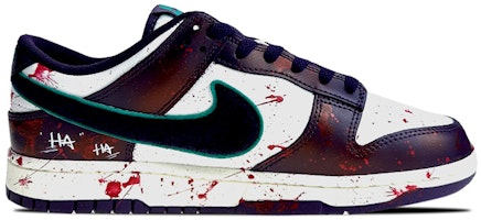 【客製化球鞋】Nike Dunk Low Retro 是在玩鞋 禮盒 搖粒絨 小丑 字母塗鴉 低筒 板鞋 男款 白紫 Order 【客製化球鞋】Nike Dunk Low Retro 是在玩鞋 禮盒 搖粒絨 小丑 字母塗鴉 低筒 板鞋 男款 白紫