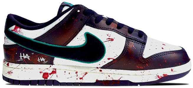 【カスタムシューズ】ナイキ ダンク ロー レトロ '文字 グラフィティ 白-紫' DQ7683-100(Team叁-男款小丑S-BOX) Order 【カスタムシューズ】ナイキ ダンク ロー レトロ '文字 グラフィティ 白-紫' DQ7683-100(Team叁-男款小丑S-BOX)