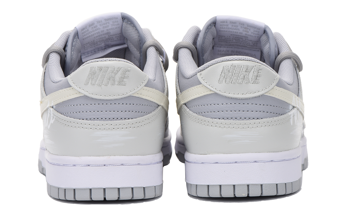 Shop 【定制球鞋】Nike Dunk Low Retro vibe風 解構 高街 低幫 板鞋 男款 淺灰