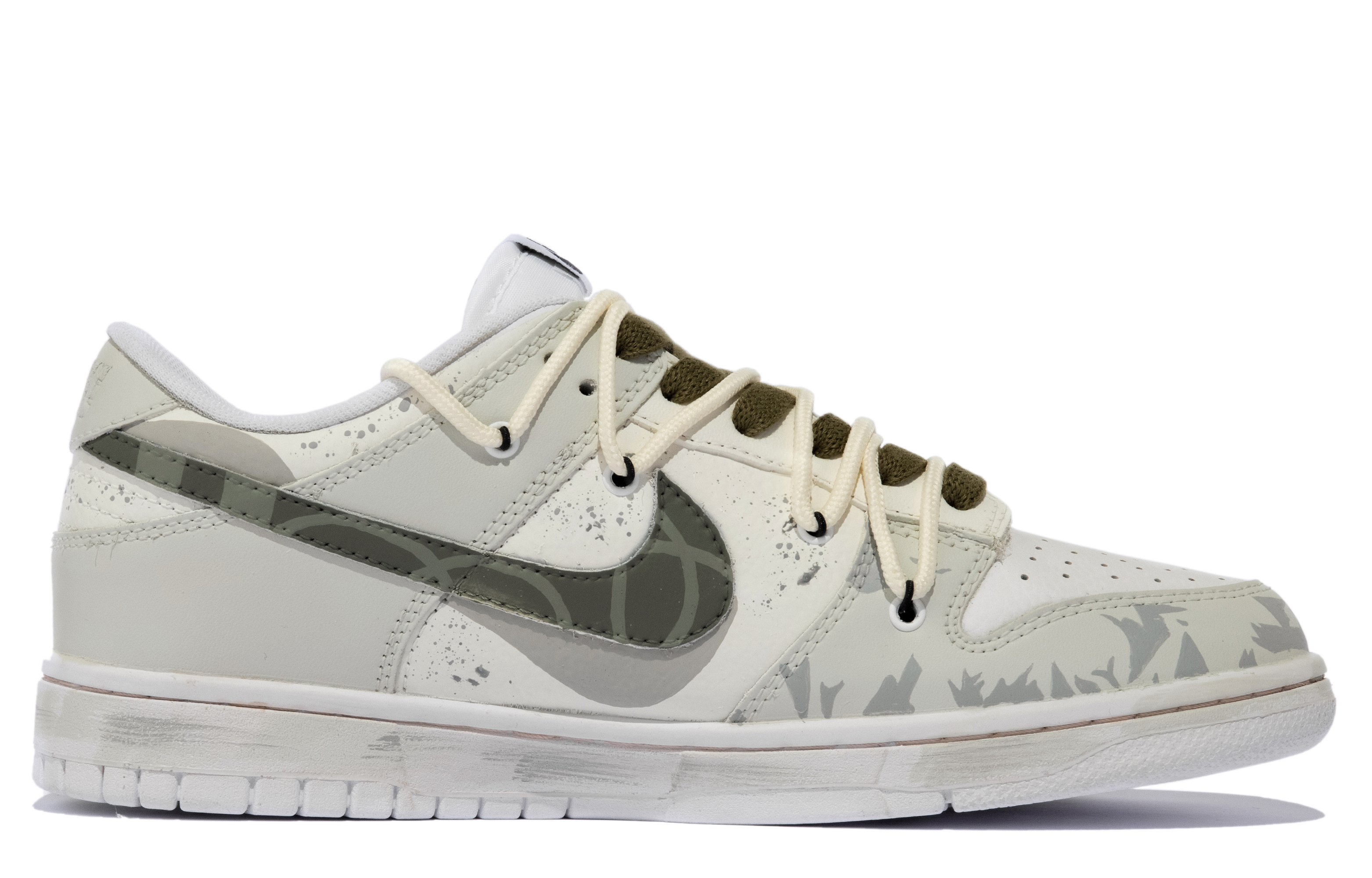 Order [Kasut Custom] Nike Dunk Low Retro 'Lily of the Valley Kelabu Hijau' DJ6188-101(TeamM-男款叶舒xhzz)