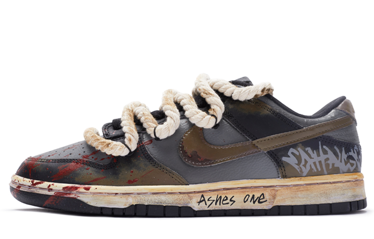 Buy [Zapatillas Personalizadas] Nike Dunk Low Retro 'Love Cinder' DJ6188-002(TeamR-男款爱情余烬黑灰棕)