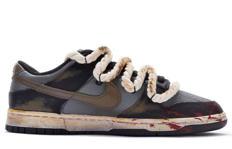 Order [Zapatillas Personalizadas] Nike Dunk Low Retro 'Love Cinder' DJ6188-002(TeamR-男款爱情余烬黑灰棕)