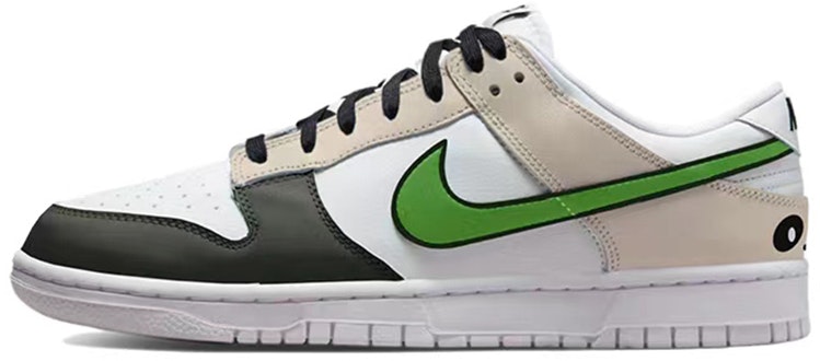 custom-shoes-nike-dunk-low-retro-lucky-panda-black-white-green
