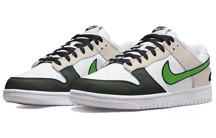 Lookbook 나이키 덩크 로우 레트로 '럭키 판다 검/흰/초' DJ6188-101(TeamS-改色熊猫QD)
