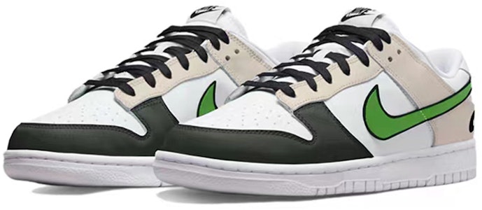 ナイキ ダンク ロー レトロ「ラッキー パンダ ブラック ホワイト グリーン」カスタムシューズ DJ6188-101(TeamS-改色熊猫QD) Lookbook ナイキ ダンク ロー レトロ「ラッキー パンダ ブラック ホワイト グリーン」カスタムシューズ DJ6188-101(TeamS-改色熊猫QD)