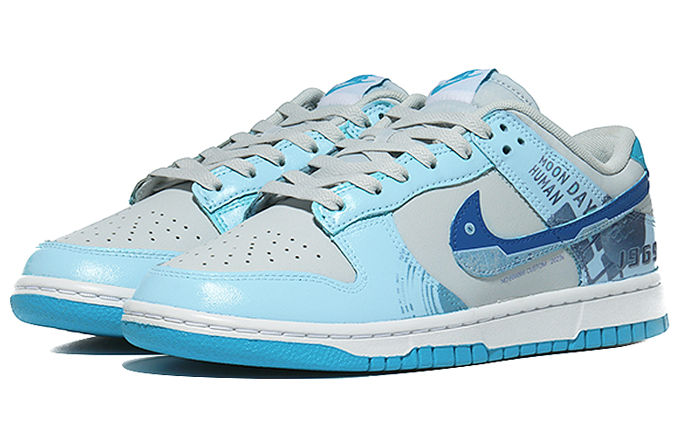 Lookbook 나이키 덩크 로우 레트로 '루나 탐사 블루 그레이' (커스텀) DV0831-001(Team10-探月工程)