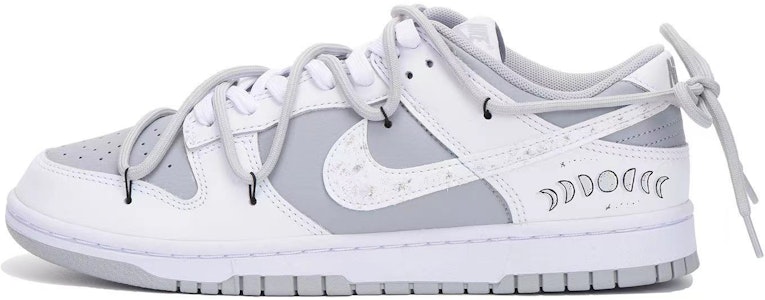 【カスタムシューズ】ナイキ ダンクロー レトロ 'ルナパスウェイ グレー-ホワイト' DJ6188-003(Team32男款-月球轨迹) Buy 【カスタムシューズ】ナイキ ダンクロー レトロ 'ルナパスウェイ グレー-ホワイト' DJ6188-003(Team32男款-月球轨迹)
