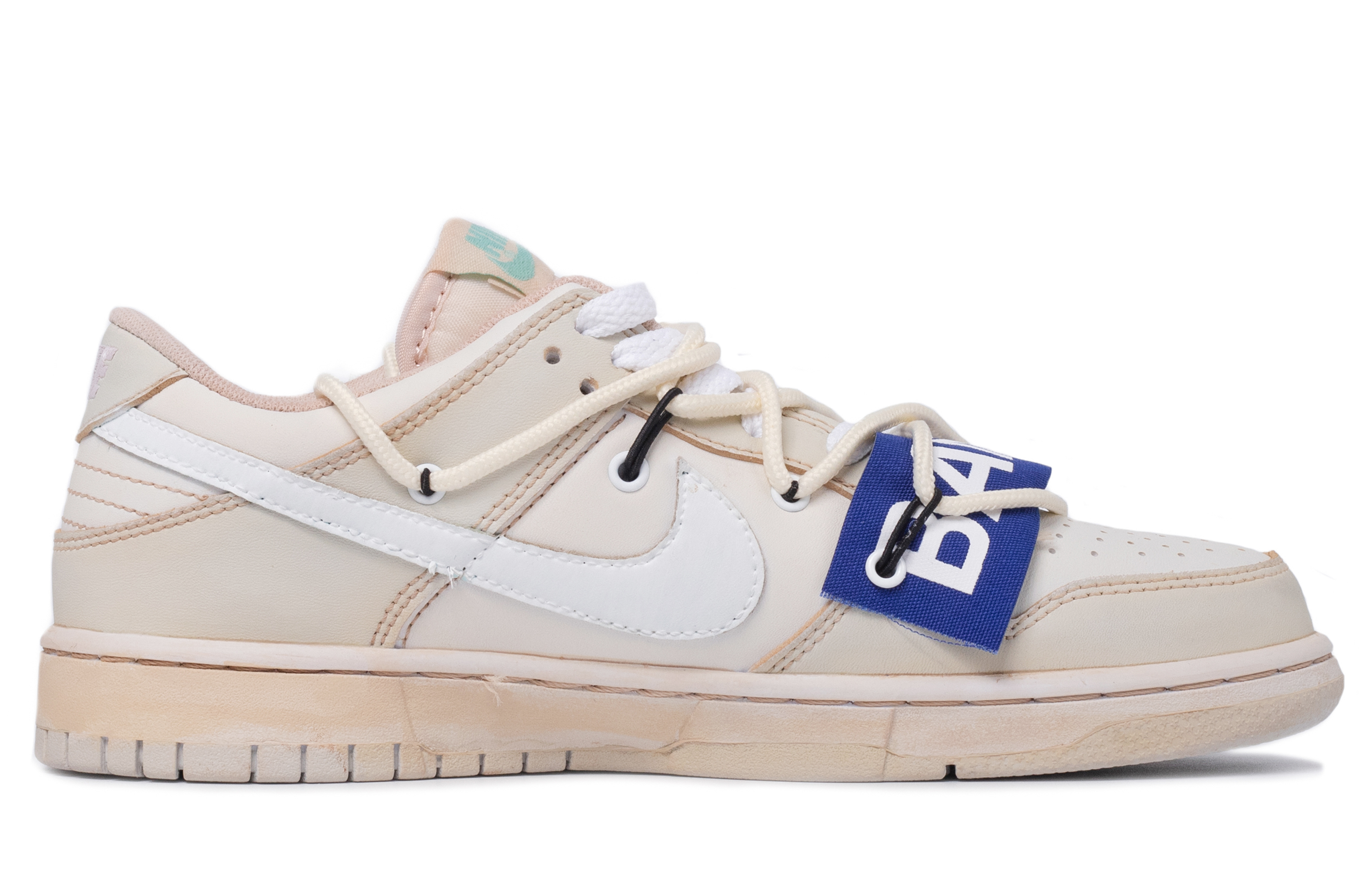 Order 【定制鞋款】Nike Dunk Low 复古款‘荔枝白’ DH9765-100(TeamM-女款浸染往事荔肉白)