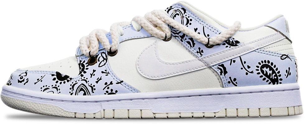 나이키 덩크 로우 레트로 '마카롱 페이즐리 블루 화이트' (커스텀) DJ6188-100(TeamT-腰果花粉蓝白S-BOX) Buy 나이키 덩크 로우 레트로 '마카롱 페이즐리 블루 화이트' (커스텀) DJ6188-100(TeamT-腰果花粉蓝白S-BOX)