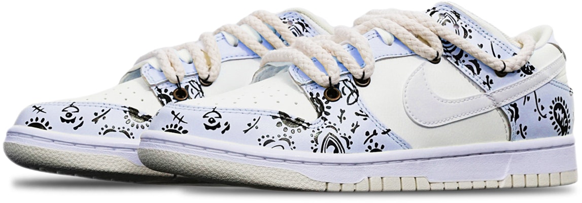 나이키 덩크 로우 레트로 '마카롱 페이즐리 블루 화이트' (커스텀) DJ6188-100(TeamT-腰果花粉蓝白S-BOX) Lookbook 나이키 덩크 로우 레트로 '마카롱 페이즐리 블루 화이트' (커스텀) DJ6188-100(TeamT-腰果花粉蓝白S-BOX)