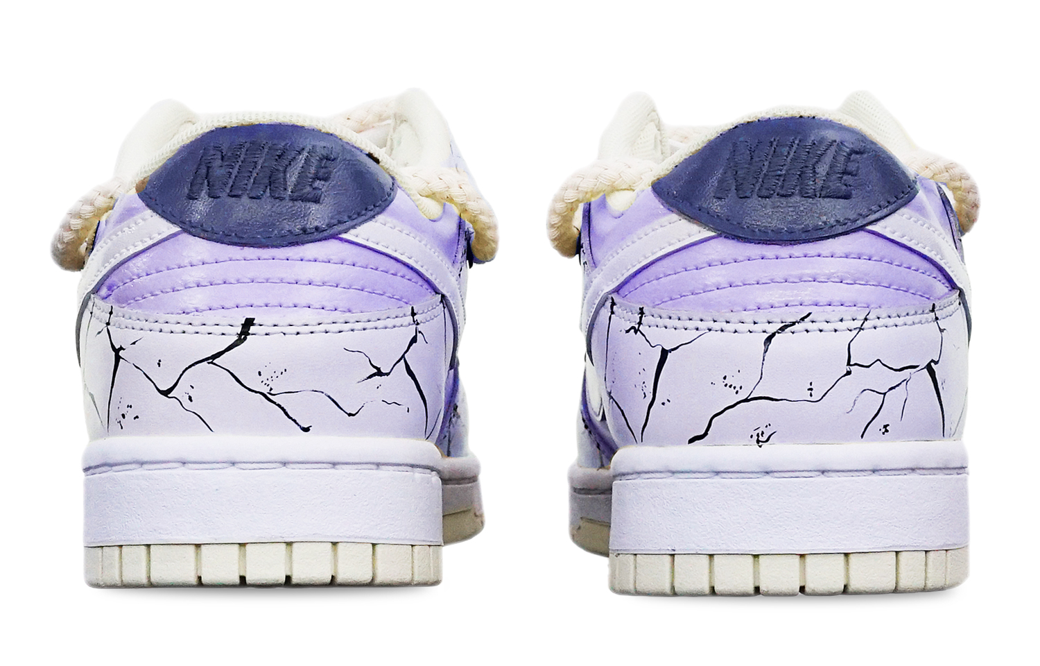 Shop カスタムシューズ] ナイキ ダンク ロー レトロ 'マカロン ピンク-パープル-ホワイト' DJ6188-100(TeamT-爆裂纹粉紫白S-BOX)