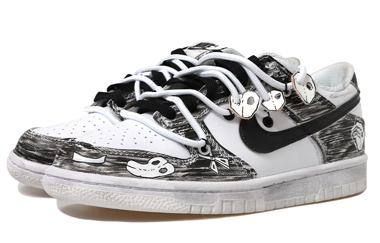 Lookbook Zapatillas Nike Dunk Low Retro 'Máscara Vintage Negro Blanco' DJ6188-101(Team拾玖-面具男S-BOX)