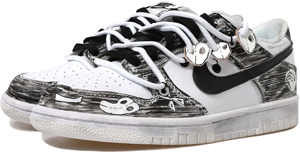 Zapatillas Nike Dunk Low Retro 'Máscara Vintage Negro Blanco' DJ6188-101(Team拾玖-面具男S-BOX) Lookbook Zapatillas Nike Dunk Low Retro 'Máscara Vintage Negro Blanco' DJ6188-101(Team拾玖-面具男S-BOX)