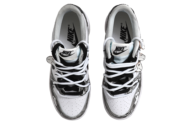 Shop Zapatillas Nike Dunk Low Retro 'Máscara Vintage Negro Blanco' DJ6188-101(Team拾玖-面具男S-BOX)