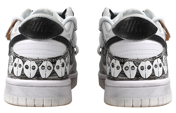 Purchase Zapatillas Nike Dunk Low Retro 'Máscara Vintage Negro Blanco' DJ6188-101(Team拾玖-面具男S-BOX)