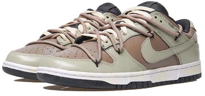 【定制球鞋】Nike Dunk Low Retro 輕定制系列 抹茶威化 皮革 復古 低筒 休閒 低筒 板鞋 男款 摩卡綠 Lookbook 【定制球鞋】Nike Dunk Low Retro 輕定制系列 抹茶威化 皮革 復古 低筒 休閒 低筒 板鞋 男款 摩卡綠
