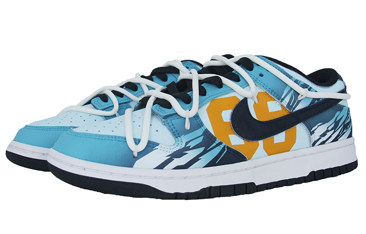 Lookbook 나이키 덩크 로우 레트로 '메카 블루 레이싱' 커스텀 DD1391-100（Team110-赛车机械蓝SBOX）