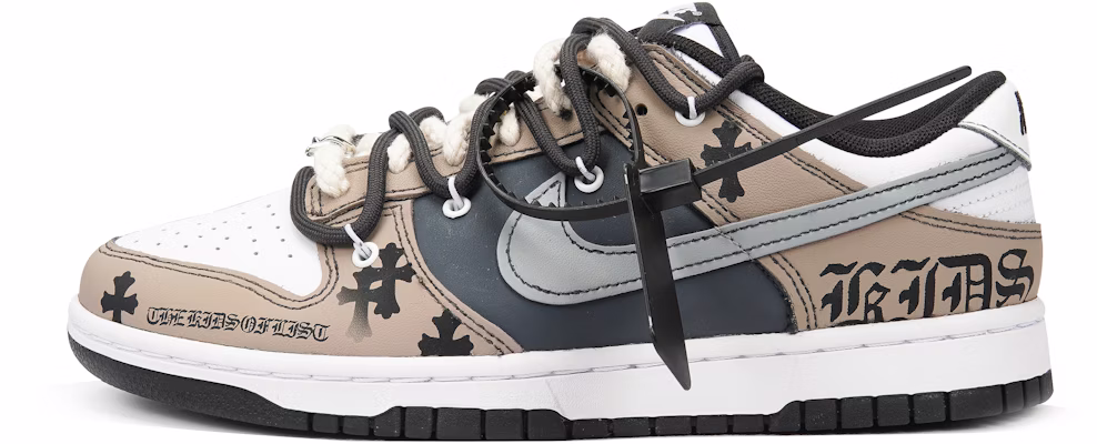 나이키 덩크 로우 레트로 '고딕 가시 검정-커피' (커스텀) DD1391-100(Teamp-哥特十字架黑咖男款BOX) Buy 나이키 덩크 로우 레트로 '고딕 가시 검정-커피' (커스텀) DD1391-100(Teamp-哥特十字架黑咖男款BOX)