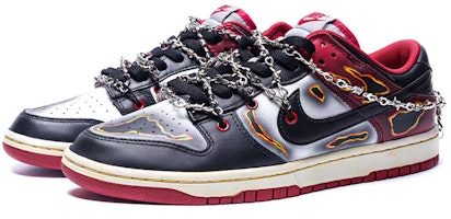 Zapatillas Nike Dunk Low Retro 'Gris Medio/Rojo Varsity' DD1391-002(Team1-男款燃烧做旧黑脚趾) Lookbook Zapatillas Nike Dunk Low Retro 'Gris Medio/Rojo Varsity' DD1391-002(Team1-男款燃烧做旧黑脚趾)