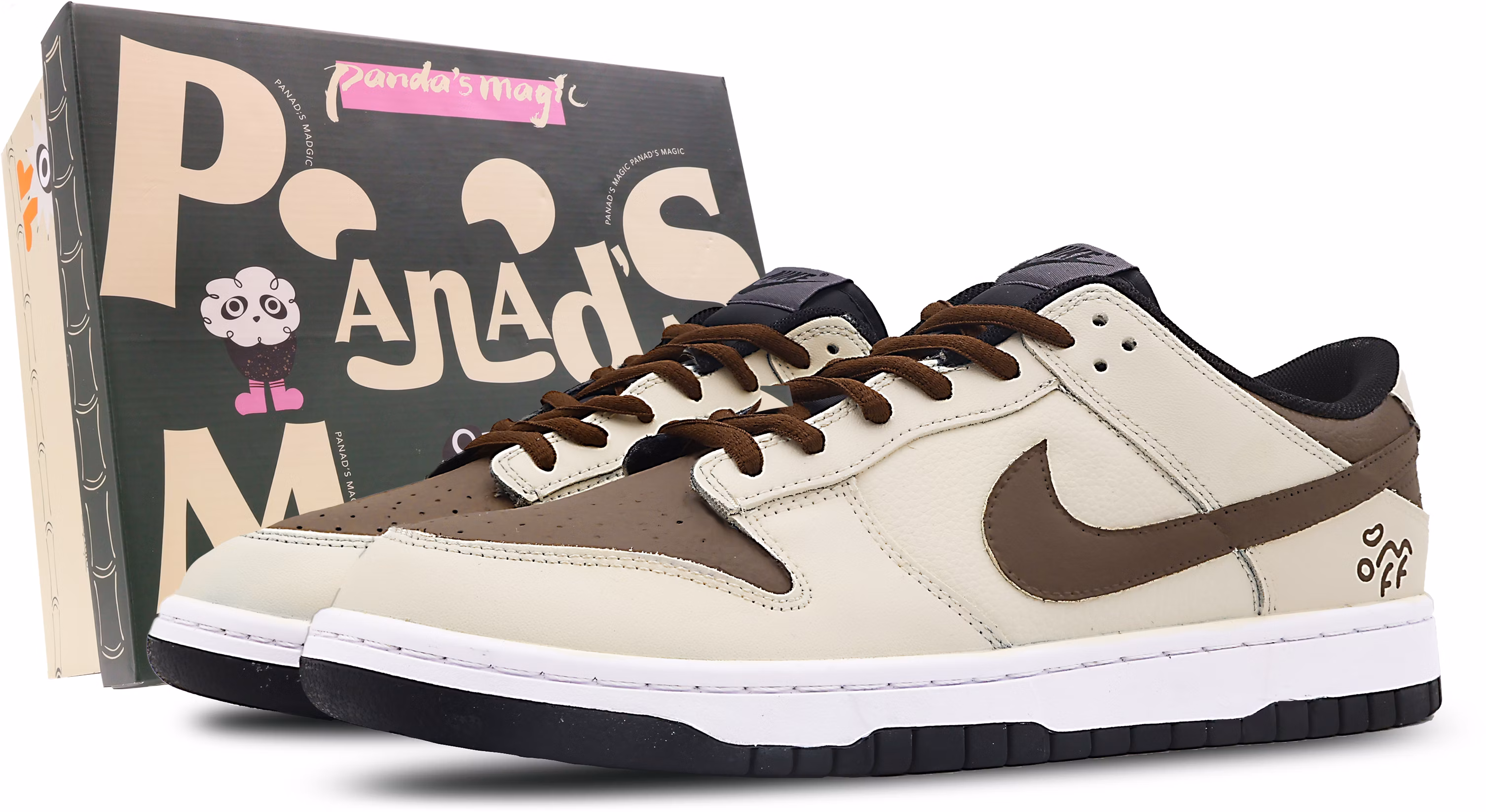 custom-shoes-nike-dunk-low-retro-meteor-cheese-mocha-brown