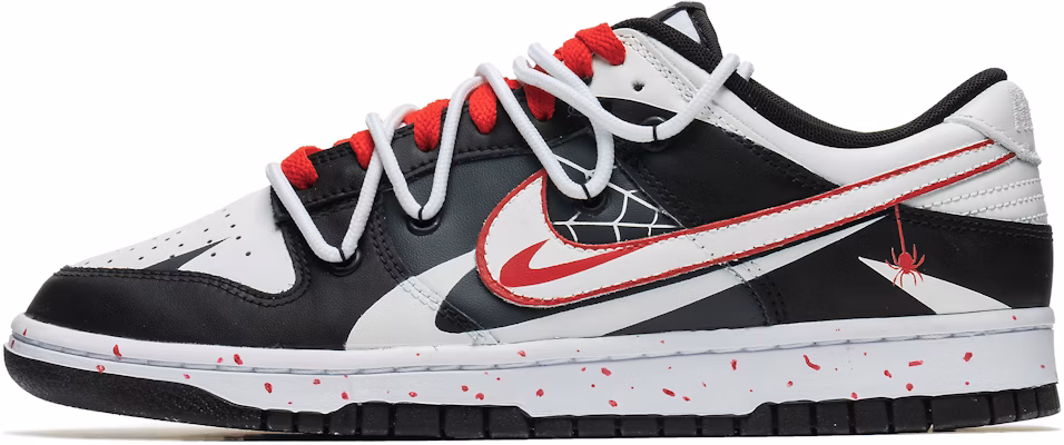 【訂製球鞋】 Nike Dunk Low Retro 野鶴製造 縱橫宇宙 邁爾斯 蜘網 潑墨 解構 低幫 板鞋 男女同款 黑紅 Buy 【訂製球鞋】 Nike Dunk Low Retro 野鶴製造 縱橫宇宙 邁爾斯 蜘網 潑墨 解構 低幫 板鞋 男女同款 黑紅