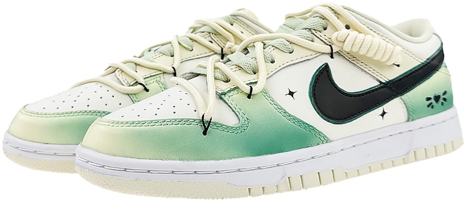 ナイキダンクロー レトロ『ミストハート デコンストラクテッド グリーンブラック』カスタムシューズ DJ6188-100(Team40-男款机械迷雾绿黑) Lookbook ナイキダンクロー レトロ『ミストハート デコンストラクテッド グリーンブラック』カスタムシューズ DJ6188-100(Team40-男款机械迷雾绿黑)