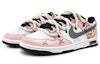 Lookbook 【訂製球鞋】Nike Dunk Low Retro 誓約之眼 解構雙鞋帶 塗鴉 莫蘭迪色彩 低筒 板鞋 男款 粉灰