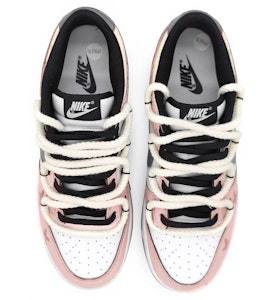【訂製球鞋】Nike Dunk Low Retro 誓約之眼 解構雙鞋帶 塗鴉 莫蘭迪色彩 低筒 板鞋 男款 粉灰 Shop 【訂製球鞋】Nike Dunk Low Retro 誓約之眼 解構雙鞋帶 塗鴉 莫蘭迪色彩 低筒 板鞋 男款 粉灰