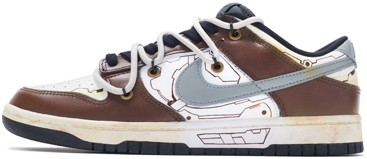 custom-shoes-nike-dunk-low-retro-mocha-brown-deconstructed