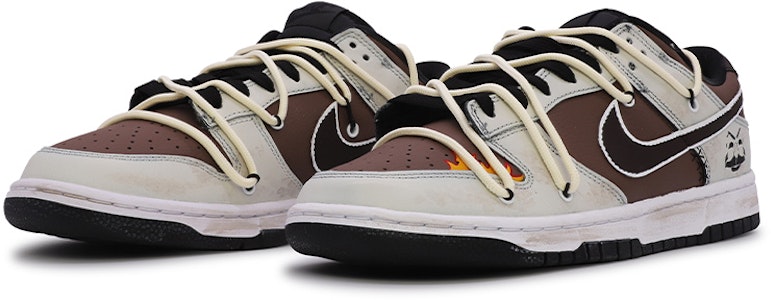 ナイキ ダンク ロー レトロ 'モカフレームバイブ'【カスタムシューズ】 DJ6188-002(TeamM-男款火焰) Lookbook ナイキ ダンク ロー レトロ 'モカフレームバイブ'【カスタムシューズ】 DJ6188-002(TeamM-男款火焰)