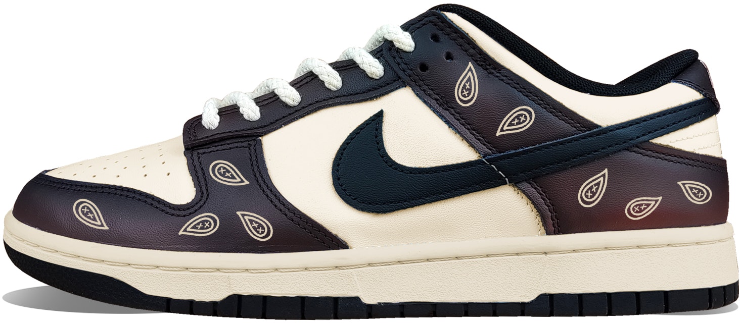 custom-shoes-nike-dunk-low-retro-mocha-paisley-burgundy-fade