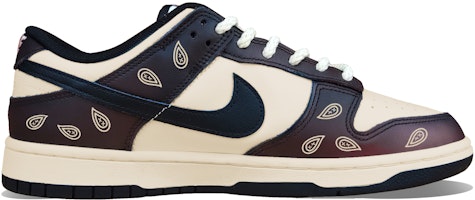 나이키 덩크 로우 레트로 '모카 페이즐리 버건디 페이드' (shortened: 덩크 로우 '모카 페이즐리') DD1391-100(Team50-摩卡咖啡腰果花复古做旧) Order 나이키 덩크 로우 레트로 '모카 페이즐리 버건디 페이드' (shortened: 덩크 로우 '모카 페이즐리') DD1391-100(Team50-摩卡咖啡腰果花复古做旧)